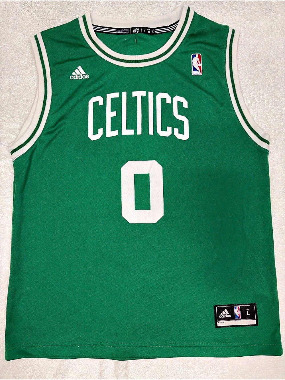 ADIDAS NBA BOSTON CELTICS AVERY BRADLEY SWINGMAN JERSEY YOUTH L 14-16
